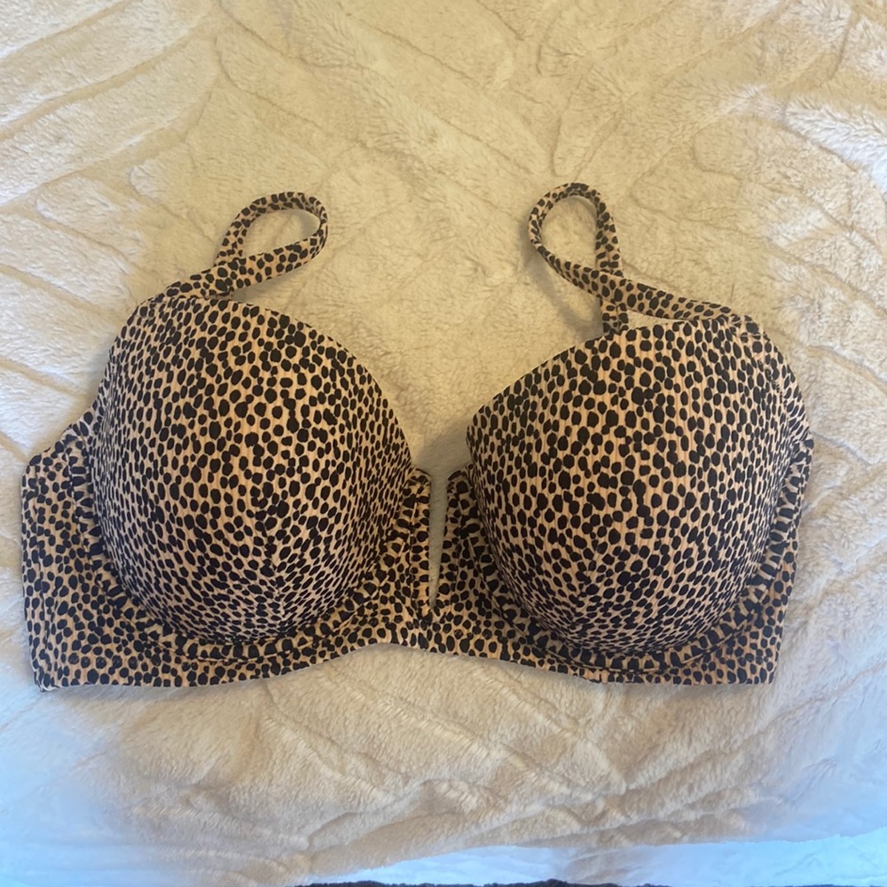 34ddd leopard bikini top